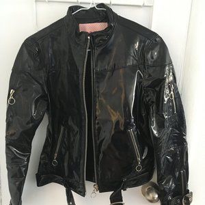 Vintage perfecto-style vinyl jacket